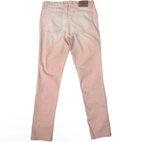 Lauren Jeans Co Ralph Lauren modern skinny jeans women’s size 6 ombré pink peach - Picture 3 of 7